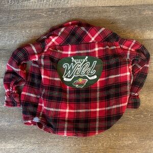 Kids Plaid Shirt - Red & Green WILD